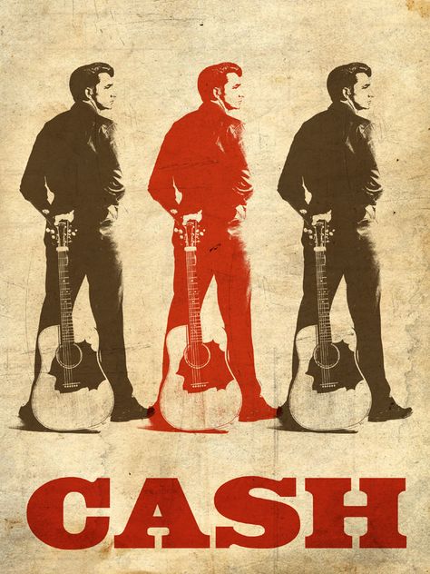 Johnny Cash Guitar, Johnny Cash Art, Johnny Cash June Carter, Johnny And June, Guitar Posters, Social Distortion, Joe Strummer, Arte Punk, Outlaw Country