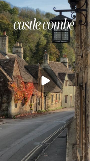 Alicia Cooper on Instagram: "Do you know where you can find this fairytale location? 🧚‍♀️ 

Often referred to as “the prettiest village in England”, Castle Combe is set amongst the rolling hills of the Cotswolds in southwest England and is the epitome of English countryside beauty 🏰 

These clips were taken last autumn, which is my absolute favourite time to visit Castle Combe as so many of the buildings come to life with the autumnal colours 🍂 

#castlecombe #thecotswolds #visitthecotswolds #uktravel #englishvillage #englishcountryside #cottagecore #castlecombevillage #cottagecoreaesthetic #discovercotswolds #unlimitedbritian #cottagelife #beautifulengland #aseasonalshift #warmaesthetic #villagelife #thisprettyengland #englishcountryside #britishcountryside #escapetothecountry #loveeng Cotswolds Architecture, Village In Italy, Medieval Bridge, Arlington Row, Castle Combe, Mountain Backdrop, Stone Cottages, Visiting England, Quaint Village