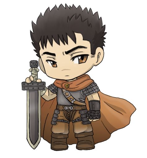 Guts Body Berserk, Body Chibi, Berserk Guts, Pumkin Carving, Kentaro Miura, Punisher Marvel, Chibi Characters, Sketch Ideas, T Art