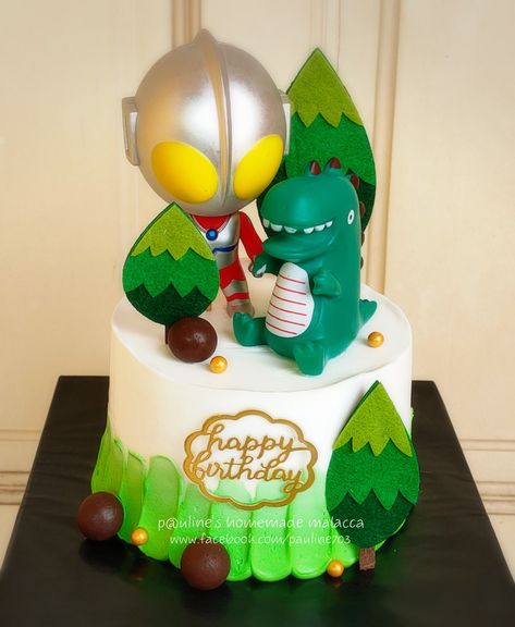 Ultraman #paulineshomemademalacca Ultraman Birthday Theme, Ultraman Cake, Fresh Cream Cake, Nice Cakes, Birthday Cake Design, Boy Cake, Cake Designs Birthday, Fresh Cream, Cakes For Boys