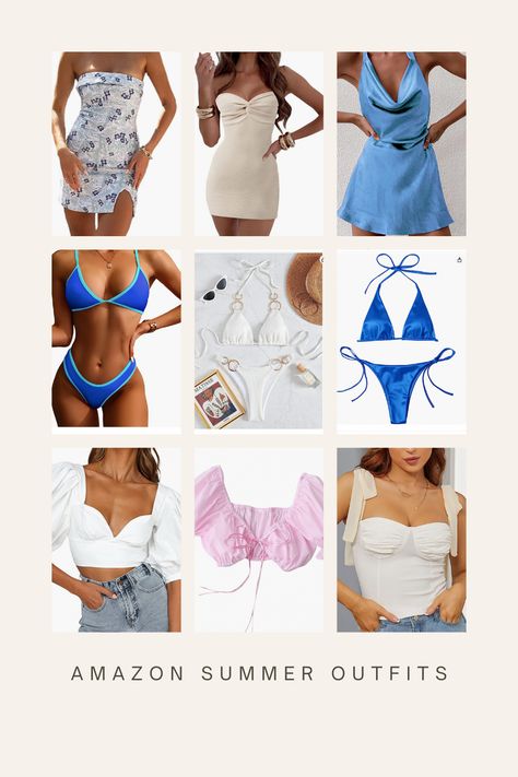 click link to shop my amazon store front to find all these cute amazon summer outfits !! Amazon Tops For Women Summer, Amazon Mini Dress, Amazon Store Fronts, Amazon Storefront Clothes, Amazon Outfits Women Summer, Cute Amazon Tops, Summer Amazon Outfits, Summer Clothes Amazon, Cute Amazon Dresses