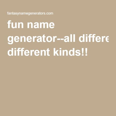 fun name generator--all different kinds!! Storyline Generator, Name Generator Unique, Weird Username Ideas, Oc Name Generator, Werewolf Pack, Oc Things, German Names, Old Hospital, Shirt Roblox