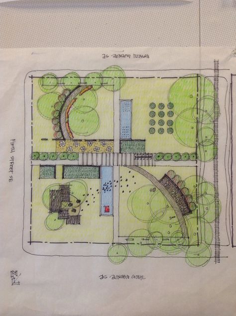 Design idea - mini city park Park Site Development Plan, Park Landscape Design Plan, Park Landscape Design, Landscape Design Plan, Site Development Plan, Site Plan Design, Mini City, Development Plan, Park Landscape