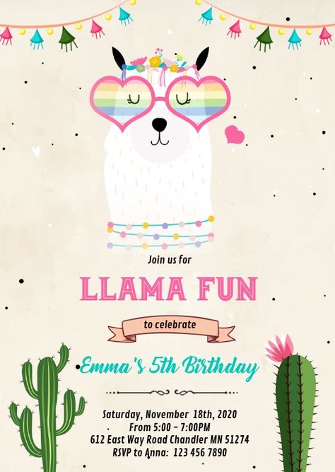 Llama Birthday Party, Llama Party, Llama Llama, Llama Birthday, Invert Colors, Party Flyers, Promotional Flyers, Birthday Stuff, Birthday Poster