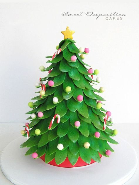 Winter Cakes, Christmas Themed Cake, Sweet Disposition, Xmas Cake, Winter Cake, Christmas Tree Cake, Christmas Cakes, Tree Cakes, Special Cake