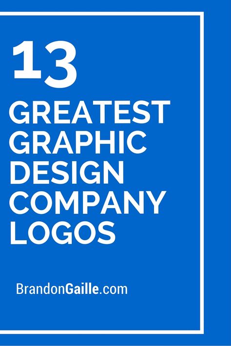 13 Greatest Graphic Design Company Logos of All-Time Graphic Design Company Name Ideas, Logo For Graphic Designer Company, Graphic Design Business Names, Graphic Design Company Logo, Creative Company Names, Printing Company Logo, Design Company Names, Design Learning, Best Logo Maker