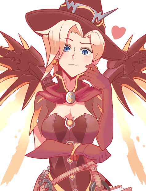 Bewitching - Imgur Mercy Witch, Fanart Overwatch, Witch Mercy, Mercy Fanart, W.i.t.c.h Fanart, Overwatch Mercy, Cute Game, Mercy Overwatch, Overwatch Fan Art