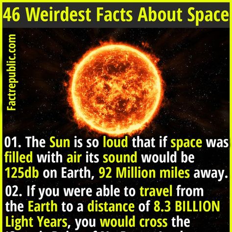 KNOWLEDGE EDUCATION WTFFACT WEIRD RARE Facts About Universe, Outer Space Facts, Facts About Space, Solar System Facts, Science Facts Mind Blown, Youtube Facts, Astronomy Facts, Fact Republic, Astronomy Science