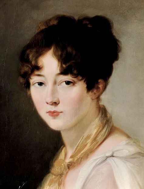 Lady with Palette, French School, 19th Century 1860s Makeup, 19th Century Hairstyles Woman, Victorian Hairstyles With Bangs, 19th Century Makeup, 1800s Makeup, 1880s Hair, 19th Century Hairstyles, 19th Century Hair, Victorian Outfits