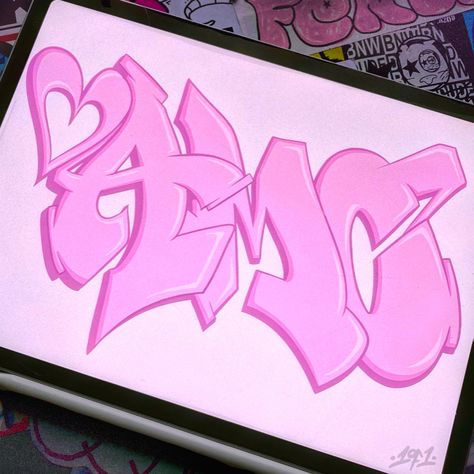 Girly Graffiti Art, Cute Graffiti, Graffiti Pieces, Pink Graffiti, Pink Grafitti Wallpaper, Girfittie Letters, Pink Graffiti Aesthetic, Love Graffiti, Graff Art