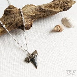 This sharktooth necklace would make a wonderful addition to your back to school wardrobe. Back To School Wardrobe, Shark Teeth Jewelry, Tooth Jewelry, Teen Gifts, Shark Tooth Pendant, Tooth Pendant, School Accessories, Shark Tooth, Shark Teeth