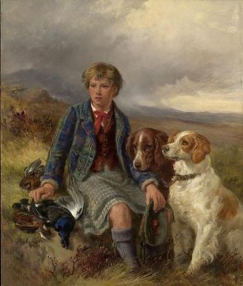 James Hardy junior came from an artistic family. His father was the landscape painter James Hardy senior and his brother was Heywood Hardy. His cousin, Daniel Frederick Hardy, was a leading member of the Cranbrook colony of artists. James Darcy, Vintage Art Paintings, Spaniel Art, The Fox And The Hound, Dog Paintings, Hunting Dogs, Horse Painting, Vintage Pictures, Diy Dog Stuff