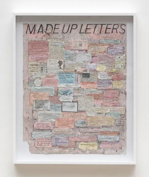 Simon Evans TM | Made up Letters, 2018 Simon Evans Art, Research Notebook, Simon Evans, April Moodboard, Random Embroidery, Evans Art, Louisiana Museum, Work In New York, Artwork Gallery