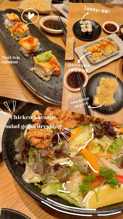 sushi time Food Typography, Sushi Time, Makanan Diet, Story Ig, Snap Food, Foto Ideas Instagram, Instagram Food, Pancake Recipe, Cafe Food