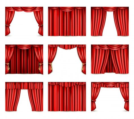 Theatre Illustration, Theatre Party, Curtain Drawing, Theatre Curtains, Paper Theatre, Free Vector Backgrounds, Toy Theatre, Free Icon Set, Puppet Theater