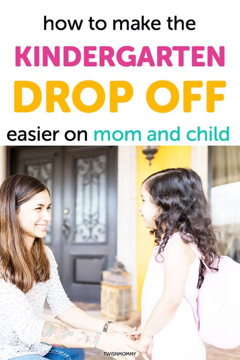 Parenting advice for first time moms with a child going to kindergarten. Learn how to ease the kindergarten drop off if your child begins to cry when mom leaves. #parenting Going To Kindergarten, Twins Mommy, Mom And Child, Age Appropriate Chores, Confidence Kids, Smart Parenting, Starting School, Attachment Parenting, Chores For Kids