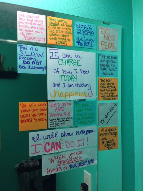 Motivation and Inspiration on my mirror to remind myself daily Mirror Notes Motivation, Self Affirmations Mirror, Mirror Affirmations Sticky Notes Aesthetic, Mirror Sticky Notes Motivation, Inspirational Things To Write On Your Mirror, Mirror With Sticky Notes, Mirror With Affirmations, Mirror Motivation Quotes, Mirror Inspiration Quotes