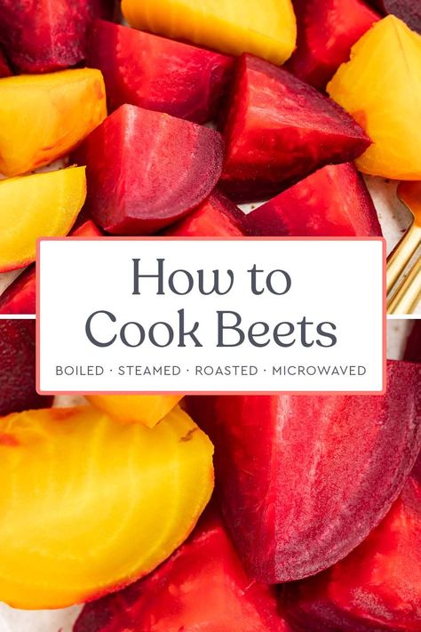 Learning how to cook beets is surprisingly easy! There are four main ways to cooking beets, allowing you to choose whichever method is easiest for you. Enjoy this delicious and nutritious vegetable now that you know how to cook them! Golden Beets Recipe, White Beets, How To Boil Beets, High Protein Keto, Cooking Beets, Raw Beets, Learning How To Cook, Golden Beets, Delicious Low Carb Recipes