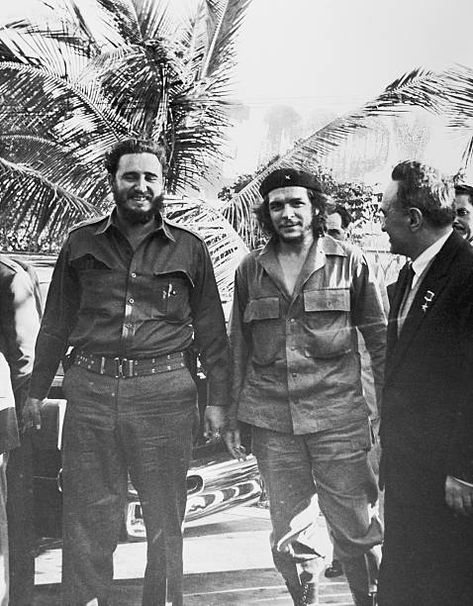 Fidel Castro and Che Guevara Che Guevara Images, Che Guevara Quotes, High School World History, Ernesto Che Guevara, Cuban Missile Crisis, Ernesto Che, Fidel Castro, History Images, History Projects