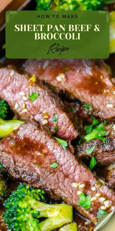 Enjoy bold Asian flavors with this quick and easy sheet pan meal! Tender beef, crisp broccoli, and a savory-sweet sauce come together in one pan for a hassle-free, flavorful dinner perfect for busy weeknights and effortless cleanup. 🥩🥦 Sheet Pan Beef, Beef Broccoli, Flavorful Dinner, Family Friendly Dinners, Favorite Recipes Dinner, Vegetarian Dinners, Broccoli Beef, Tender Beef, Broccoli Recipes