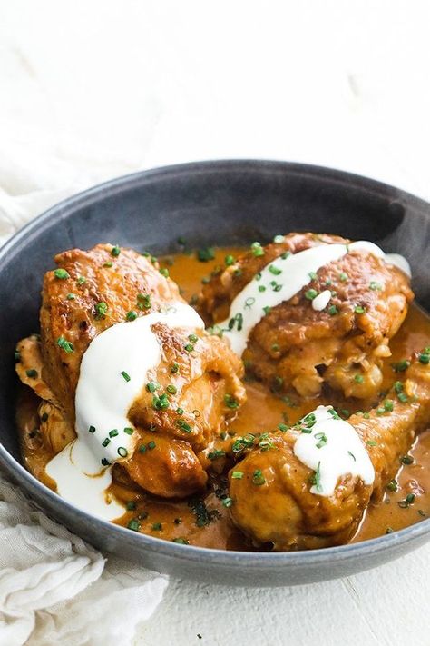 Chef Billy Parisi Chicken Paprikash Recipe, Hungarian Chicken Paprikash, Paprikash Recipe, Hungarian Chicken, Chicken Lickin, Billy Parisi, New Chicken Recipes, Chef Billy Parisi, Chicken Paprikash