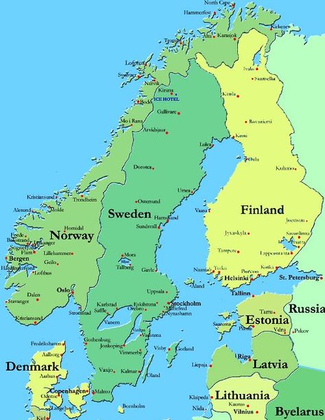 Denmark, Norway, Sweden, Finland, Estonia, Latvia, Lithuania and Belarus. Denmark History, Norwegian Culture, Norway Map, Topography Map, Well Educated, Homeschool Worksheets, Alesund, Scandinavia Travel, Scandinavian Countries