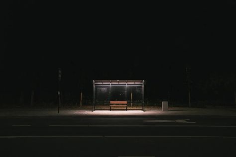 Bus Stop At Night, Altered Images, Constructive Criticism, Unique Photography, Studio Setup, Bus Stop, Camera Settings, Photography Techniques, Double Exposure