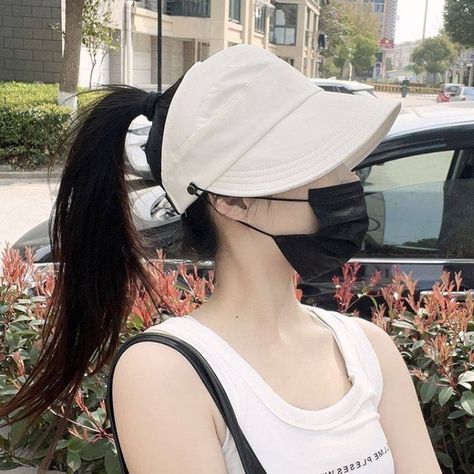 Women's Empty-top Peaked Cap Summer Sun Protection Visor Quick Drying Product information: Material:Polyester Packing list: Hat*1 https://zeensphere.com/products/womens-empty-top-peaked-cap-summer-sun-protection-visor-quick-drying-hat Creative Face Mask, Summer Visor, Womens Visor, Sun Visor Hat, Hats Women, Ponytail Hat, Wide Brim Sun Hat, Sun Cap, Sun Protection Hat