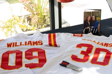 Ali and Tee got custom Chief's jerseys with their wedding date to act as their guest book! It was the perfect guest book for a Chief's fan. See more details from this Kansas City wedding on the blog. Fall Greenhouse, Luxury Greenhouse, Orangery Wedding, Greenhouse Wedding, Kansas City Wedding, Nontraditional Wedding, Plan Planner, Sweet Couple, Planning Tips