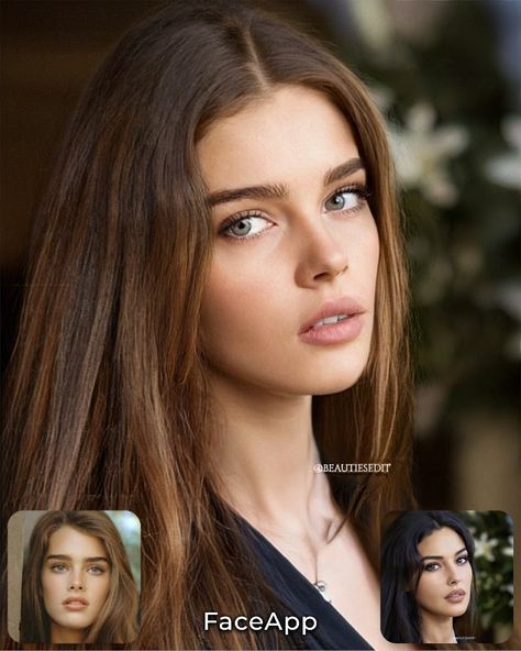 Faceapp Celebrities, Shifting Faceclaims, Victoria's Secret Aesthetic, High Cheekbones, Girls Tumbler, Square Face, Female Character Inspiration, Girl Thinking, Brooke Shields