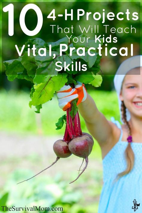 The 4-H Club teaches kids important skils. Here are a few. | via www.TheSurvivalMom.com 4 H Activities Ideas, 4h Activity Ideas, 4 H Project Ideas For Kids, 4h Activities For Kids, 4 H Cloverbud Project Ideas, 4-h Activities, Cloverbuds 4-h Activities, Cloverbud 4h Projects, 4h Cloverbud