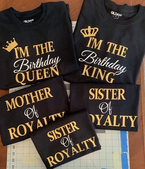 Set of 5 Matching Birthday Tshirts Customized Birthday Shirts | Etsy Personalized Birthday T-shirt, 40th Birthday Trip Ideas, Happy Birthday Shirts, 21 Bday, Happy Birthday Shirt, Birthday Squad Shirts, Shirt Painting, Matching Tshirts, Deer Shirt