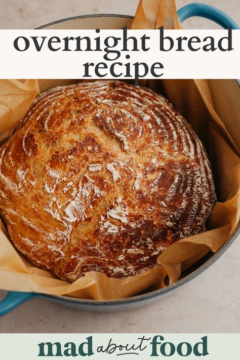 Overnight Bread Recipe, Homemade Rye Bread, Rye Bread Recipes, Peasant Bread, Oven Bread, Dutch Oven Bread, Knead Bread Recipe, Artisan Bread Recipes, Knead Bread