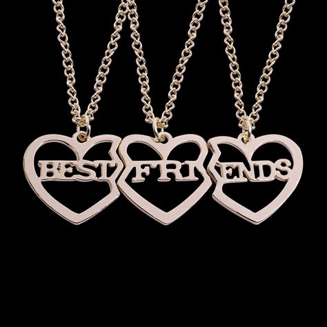 BFF Pendant Necklace for 3