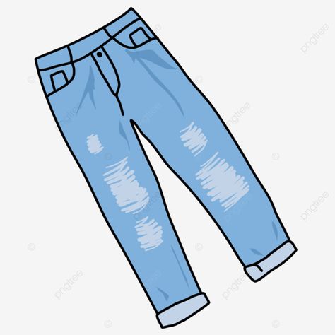 Pants Clipart, Pants Png, White Camera, Summer Banner, Ripped Pants, Cartoon Clipart, Ripped Jeans Men, Trouser Outfits, Transparent Image