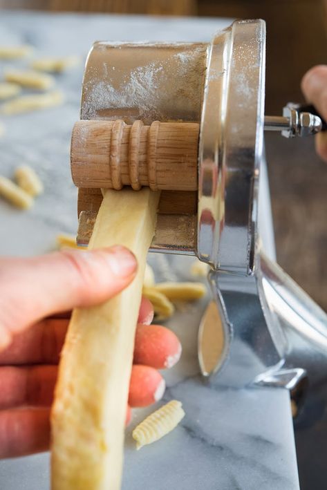 Cleaned it, put Candied Cherries Recipe, Cavatelli Pasta Recipe, Cavatelli Recipe, Cavatelli Pasta, Homemade Pasta Dough, Pasta Ideas, Pasta Dough Recipes, Homemade Ricotta, Homemade Pasta Recipe