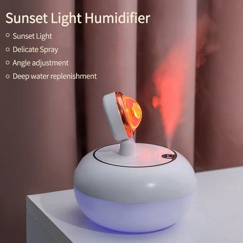 Desktop Home Air Humidifier with Light Tag a friend who would love this! FAST US Shipping Get it here ——> https://prehype.shop/desktop-home-air-humidifier-with-light/ #shoppingonline #retail Sun Light Lamp, Sunset Projection Lamp, Room Humidifier, Car Air Purifier, Sunset Lamp, Projection Lamp, Long Drives, Sunset Light, Aroma Essential Oil