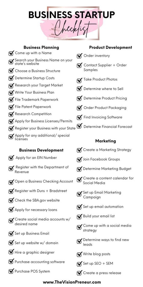 Business Startup Checklist, Startup Checklist, Small Business Marketing Plan, Business Plan Outline, Business Strategy Management, Small Business Organization, Successful Business Tips, Business Checklist, Startup Business Plan