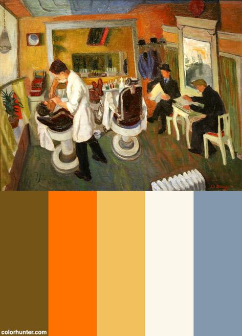 In The Barber Shop Color Scheme from colorhunter.com Barber Shop Color Palette, The Barber, Sweeney Todd, Barber Shop, Color Scheme, Color Schemes, Color Palette, Retro Vintage, Magazine