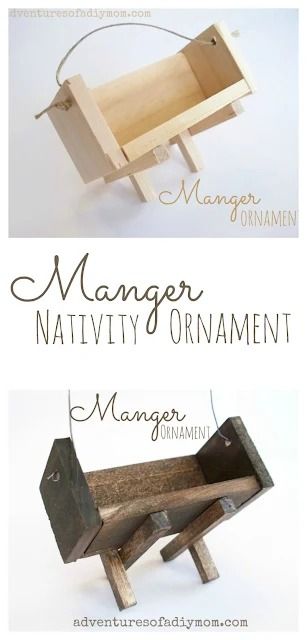 Learn how to make a manger ornament using paint sticks and square dowels. A must have for any nativity themed Christmas tree. #nativityornament #christmasornament #adventuresofadiymom #mangerornament #diynativity #diyornament Manger Ornament, Budget Christmas Gifts, Practical Christmas Gift, Themed Christmas Tree, Diy Nativity, Paint Sticks, Christ Centered Christmas, Christmas Preparation, Nativity Ornaments