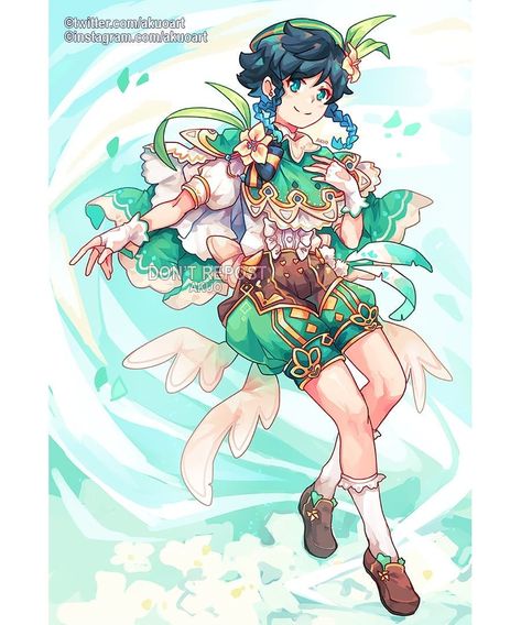 Akuo’s Instagram photo: “My design of Magical Venti from Genshin Impact (Magical Boy AU) Do you like my genshin magical designs? I wnat to make more of other…” Magical Boy, Mahō Shōjo, My Design, Magical Girl, Pretty Art, Character Design Inspiration, Anime Character Design, Drawing Inspiration, Genshin Impact