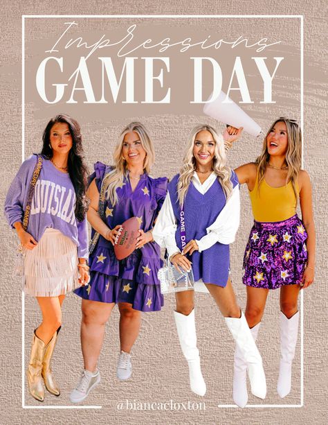 Louisiana, Louisiana State University, Eastern Carolina University, Vikings Lakers, Tigers, Game Day, Football, Tailgate, Tailgating, outfit idea, touchdown, Impressions Boutique Saints Game Day Outfit New Orleans, Mn Vikings Outfit Woman, Lsu Outfits For Women, Lsu Game Day Outfit Tailgating, Lsu Football Game Outfit, Reputation Bodysuit, Lsu Game Day Outfit, Football Game Attire, Lsu Gameday