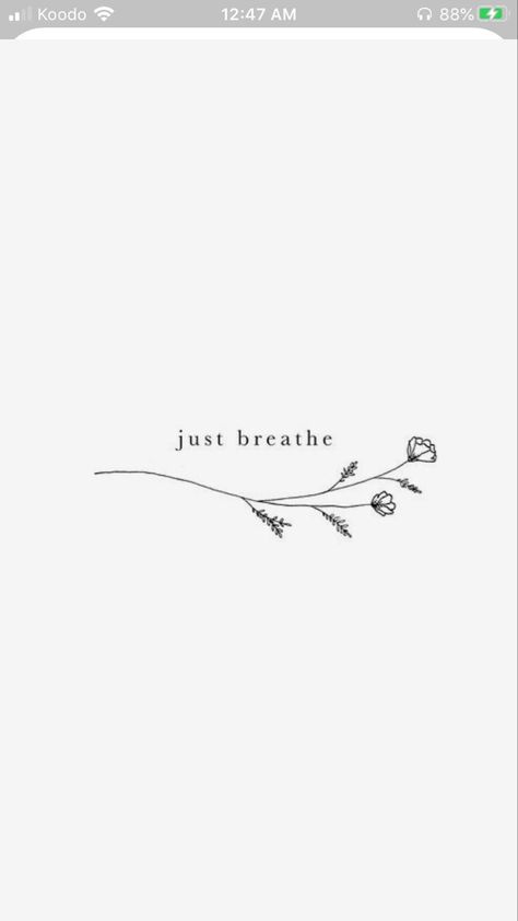 Pretty Tattoos For Women Quotes, Small Tattoos For Ribs, Breath By Breath Tattoo, Spoke Tattoos, Dainty Tattoos Ribs, Small Delicate Tattoos For Women Simple, Just Breathe Fine Line Tattoo, Rib Tattoo Ideas Women, Just Breathe Rib Tattoo