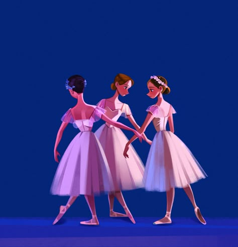 Ballet Concert, Illustration Art Painting, Ballet Illustration, Ballet Drawings, Dancing Drawings, Ballet Art, 캐릭터 드로잉, Ballet Girls, Spring Is Coming