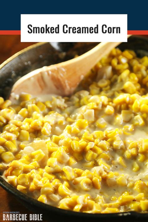 Smoker Cooking Times, Smoked Corn, Grilled Corn Recipes, Bbq Veggies, Smoked Vegetables, Corn Recipes Side Dishes, Corn Side Dish, Creamed Corn Recipes, Smoked Bbq