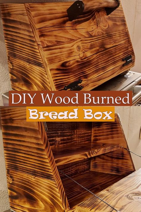 Breadbox Diy, Diy Bread Box Ideas, Bread Box Diy, Bread Box Ideas, Farmhouse Bread Boxes, Diy Bread, Wooden Bread Box, Barn Wood Decor, Wooden Creations