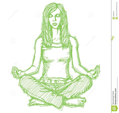 Sketch Of Person, Meditation Pose Drawing, Person Meditating, Legs Drawing, Person Sketch, Pose Stock, Lotus Drawing, Sketch Woman, Meditation Pose