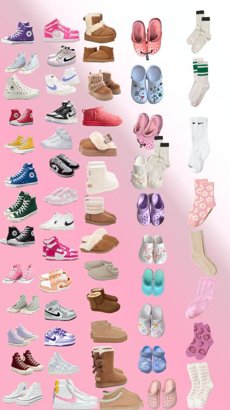 #preppy#shoes#nikes#converse#crocs#socks#shufflesapp Outfit Ideas Matching, Make Up Cute, Crocs Aesthetic, Matching Fits, Nike Converse, Preppy Shoes, Cute Diys, Looks Vintage, Birthday Ideas