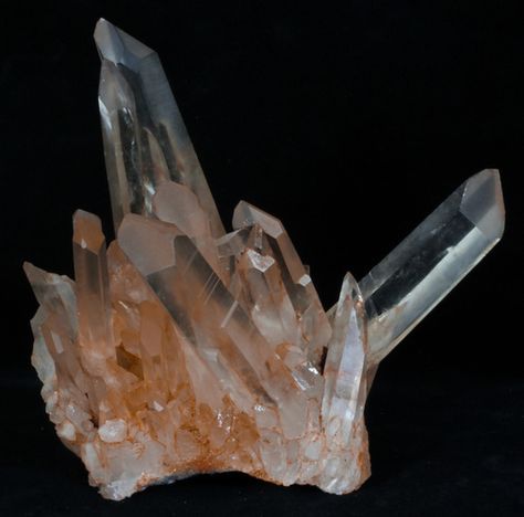 Tangerine Quartz Crystal Cluster - Madagascar Red Ghost, Tangerine Quartz, Guilin, Phantom Quartz, Quartz Cluster, White Quartz, Clear Quartz Crystal, Quartz Points, Rock Crystal