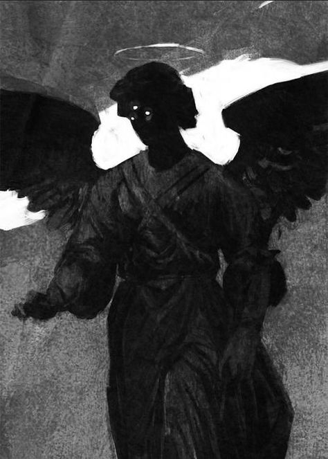 Image Joker, White Drawing, Angel Aesthetic, Occult Art, Biblical Art, Black Wings, Dark Art Illustrations, Scary Art, Creepy Art